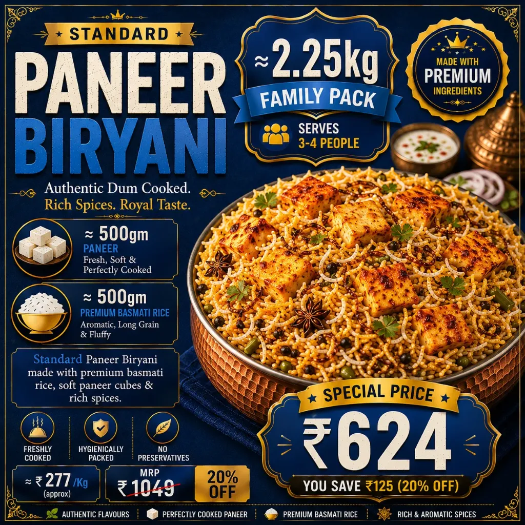 Paneer Biryani (Standard)